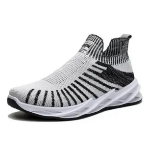 Valtensis Men'S Fashion Mesh Breathable Lightweight Stripe Sneakers