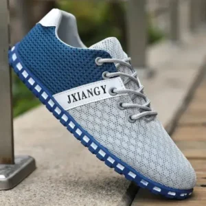 Valtensis Men Casual Color Matching Breathable Mesh Flat Shoes