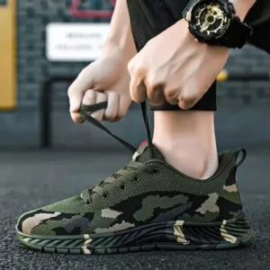 Valtensis Men'S Casual Mesh Breathable Camouflage Sneakers