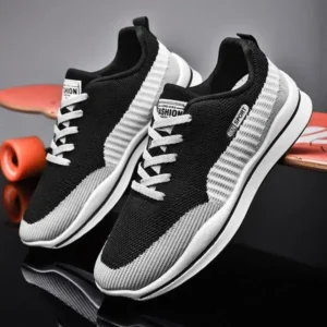 Valtensis Men'S Casual Color-Block Mesh Breathable Soft-Soled Sneakers