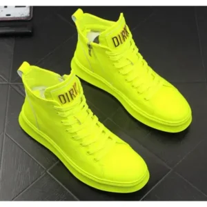 Valtensis Men'S Fashion Bright Color High-Top Sneakers