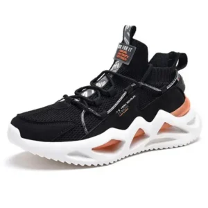 Valtensis Men Spring Autumn Fashion Casual Colorblock Mesh Cloth Breathable Rubber Platform Shoes Sneakers